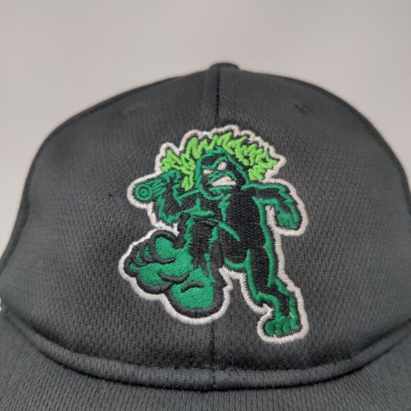 OC Sports Men's Strapback Hat Minor League Eugene Emeralds Hat Cap Black OSFM - Picture 4 of 11